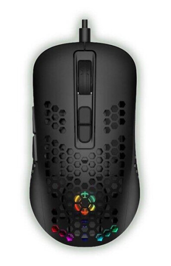 NORTH Gamingmus M200 RGB med 7 knapper 12800 DPI - Svart NORTH Gamingmus M200 RGB med 7 knapper 12800 DPI - Svart