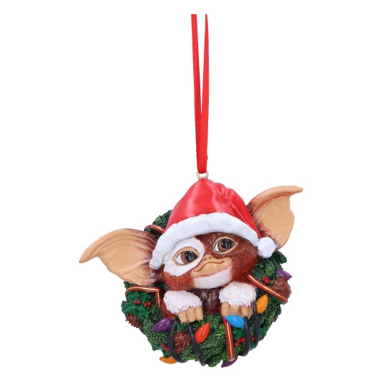 Gremlins Gizmo 10 cm Hengende Julepynt i Krans av Nemesis Now