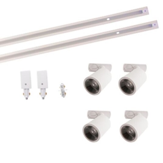 Vinga Ljus Mini Rulle Spotlight 4 x 8 W 3000 K Belysning