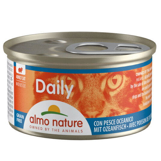 Almo Nature Daily Menu 6 X 85 G Mousse Med Havfisk