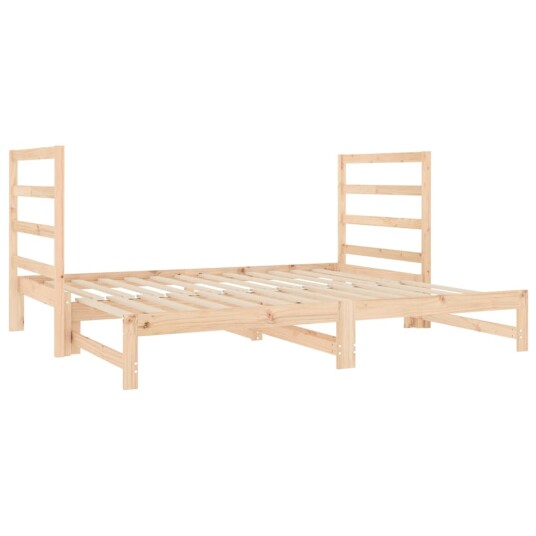 vidaXL Uttrekkbar dagseng 2x(90x190) cm heltre furu vidaXL Uttrekkbar dagseng 2x(90x190) cm heltre furu