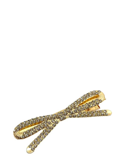 Pipol"s Bazaar Glitter Snap Bow Thin Gold ONE SIZE