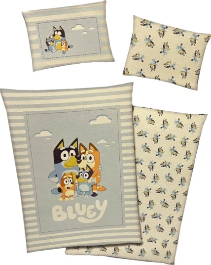 Bluey Sengesett 140x200cm 50x70cm Bluey Sengesett 140x200cm 50x70cm