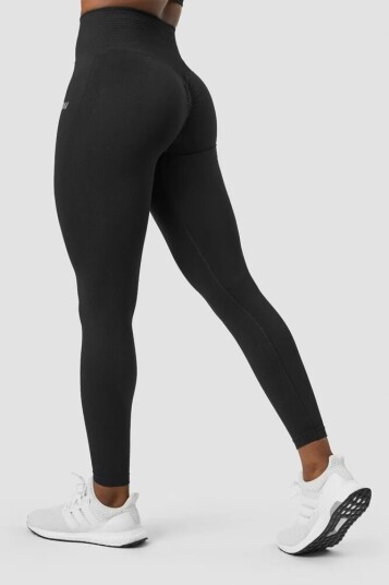 Icaniwill Define Seamless Scrunch Tights Dame Black XL Icaniwill Define Seamless Scrunch Tights Dame Black XL