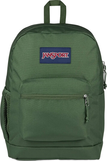 JanSport Cross Town Plus - Khaki green - ONE SIZE JanSport Cross Town Plus - Khaki green - ONE SIZE