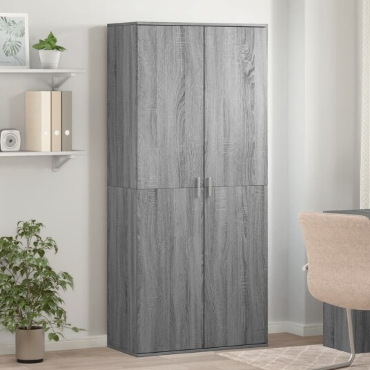 Skoskap grå sonoma 80x39x178 cm konstruert tre Skoskap grå sonoma 80x39x178 cm konstruert tre
