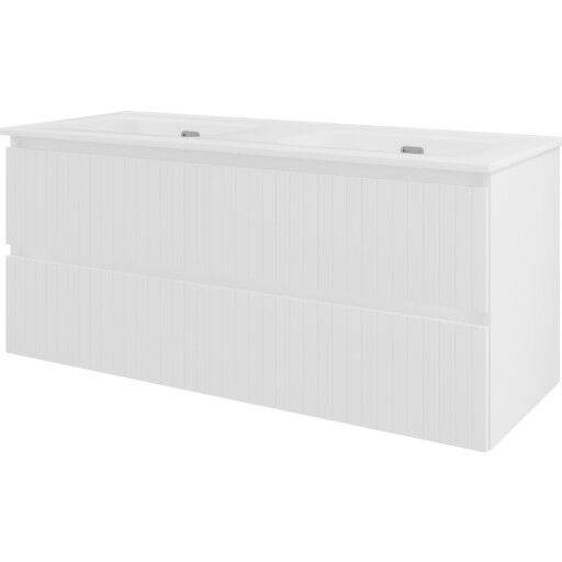 Sanibell Proline møbelpakke 121x46 cm matt hvit Sanibell Proline møbelpakke 121x46 cm matt hvit