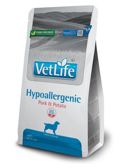 Farmina Pet Food Vet Life Hypoallergenisk Voksen Alle Raser Svinekjøtt Potet 2 kg