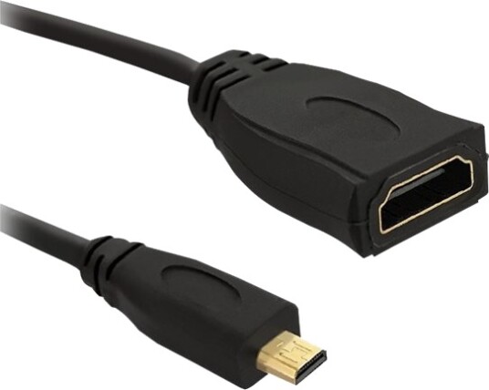 Qoltec Hdmi Adapter Hdmi Hunn Til 19 Pin Micro Hdmi Type D Hann 20 Cm