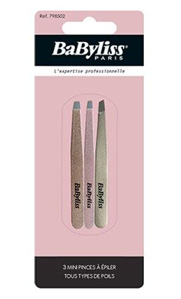 BaByliss Paris Accessories Mini Tweezers Fantasy 3 pcs BaByliss Paris Accessories Mini Tweezers Fantasy 3 pcs