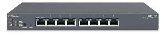 ENGENIUS Cloudswitch ECS1008P 8xGbE PoE 802.3af 55W