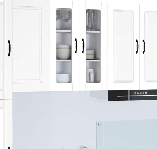  Kjøkkenskap med hylle Hvit 60 x 31 x 80 cm Konstruert tre