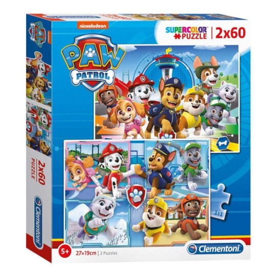 Clementoni Puzzle PAW Patrol 2x60st. Gulv