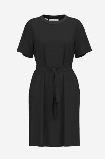Selected Femme T shirtkjole slfEssential SS Short Tee Dress Svart