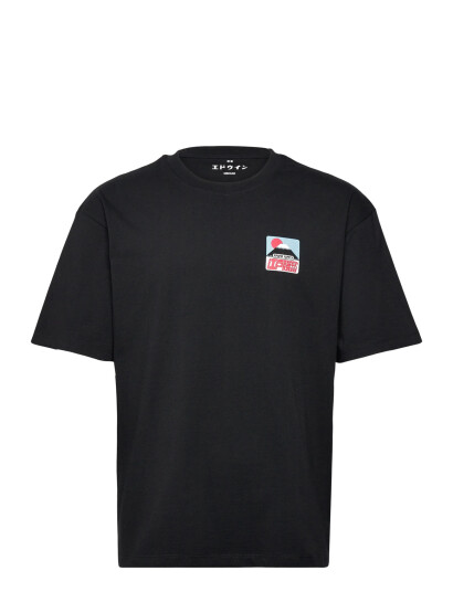Edwin Sunset On Fuji San T Shirt Black   Black   L