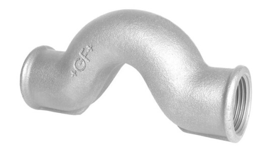 Georg-Fischer Crossover bend galvanized for f
