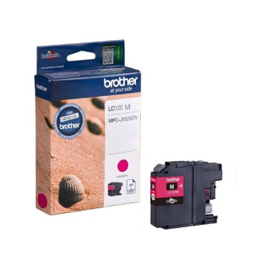 Brother LC12E M blekkpatron - LC12EM Original - Magenta 24 ml Brother LC12E M blekkpatron - LC12EM Original - Magenta 24 ml