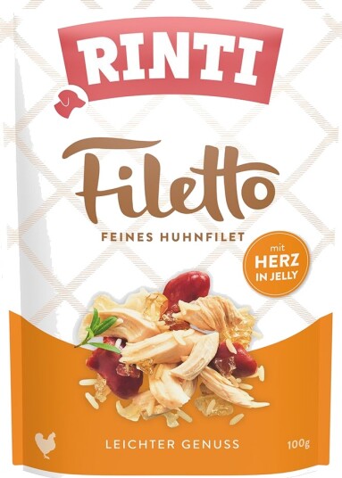 Rinti Våtfôr Filetto Pose I Gelé Med Hjerte Kylling 24 X 100 G Rinti Våtfôr Filetto Pose I Gelé Med Hjerte Kylling 24 X 100 G
