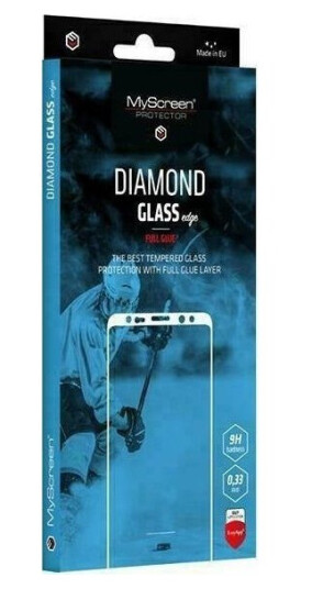 Myscreen Diamond Glass Edge Full Glue Black Do Motorola Moto G62/G32