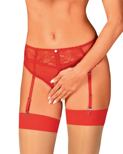 DAGMARIE - RED PANTIES WITH GARTERS DAGMARIE - RED PANTIES WITH GARTERS