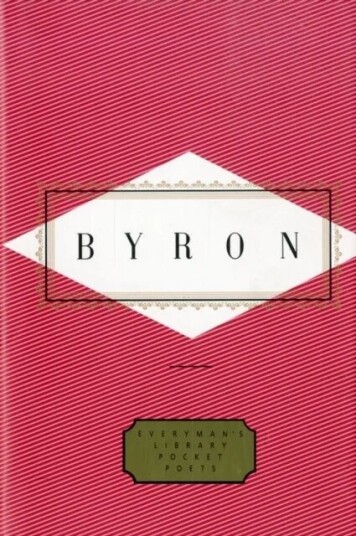 Byron Poems Av George Gordon Byron Byron Poems Av George Gordon Byron