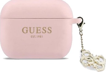 Guess 4G Charm silikondekal med kjegle AirPods Pro 3 Rosa