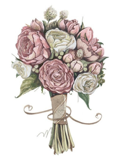 Kort gave blomsterbukett Emmeselle