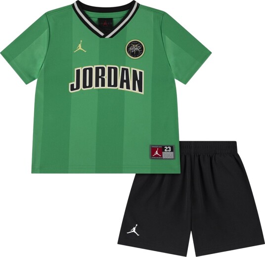 Jordan Shorts Sett Mesh Svart/Lucky Green Jordan 12 md Shorts Grønn 80