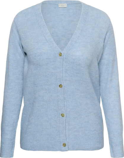 Kaffe Curve Kcyris V Neck Cardigan Blue M
