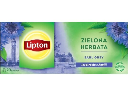 Lipton Lipton Grønn Te Earl Grey 20 Poser Lipton Lipton Grønn Te Earl Grey 20 Poser