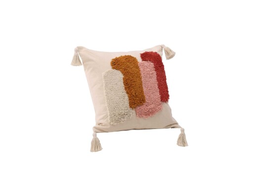 Venture Design Joline putetrekk Hvit/brun 45 x 45 cm Hvit