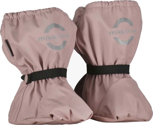 mikk-line Pu Rain Footies W. Fleece - Pink - 86