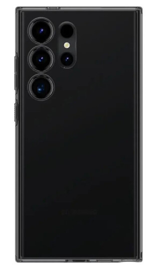 Spigen Samsung Galaxy S24 Ultra Liquid Crystal Deksel - Gjennomsiktig / Svart