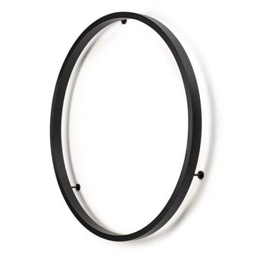 Nemo Zirkol Circle Vegg Vegglampe Sort Ø150 2700K