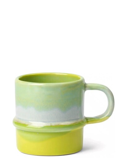Kähler Poppery Krus Med Hank 35 Cl Apple Green/Mint - Green - 35 CL