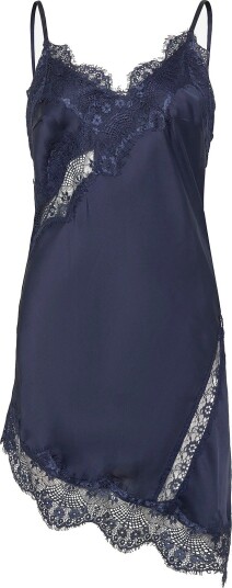 Topshop Tsdrea Sl Lace Asymmetric Tunic Top Wvn NAVY BLAZER 34 Topshop Tsdrea Sl Lace Asymmetric Tunic Top Wvn NAVY BLAZER 34