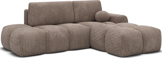 Vittario 3 seters Bubblig sovesofa med divan og oppbevaring Høyre Modullo 20