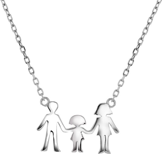 Pan Jewelry Familiesmykke i 925 sølv med mor far og datter