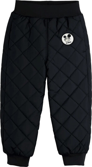 Mini Rodini Ritzratz Patch Quilted Outerwear Trousers Black 80/86
