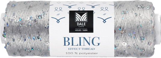 Dale Garn Bling Effekttråd Grå Dale Garn Bling Effekttråd Grå