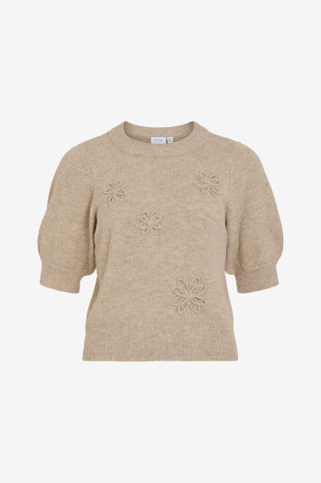 Vila Pullover viSebora 3/4 Knit #6 Grå Vila Pullover viSebora 3/4 Knit #6 Grå