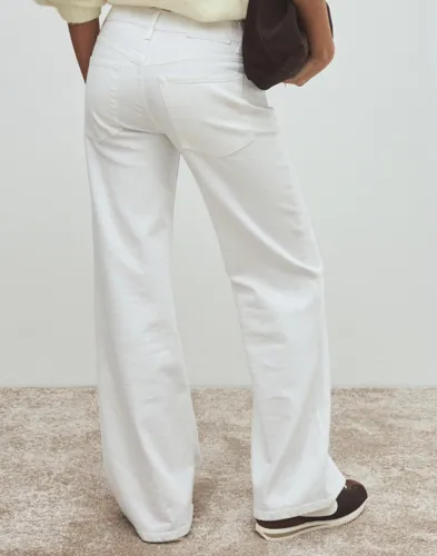 Nelly   Hvit   Loose Flare Jeans