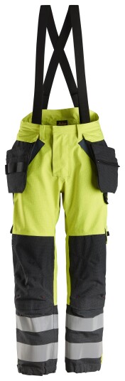 Snickers Workwear 6568 ProtecWork Arbeidsbukse Hi-Viz gul/blå L, Klær