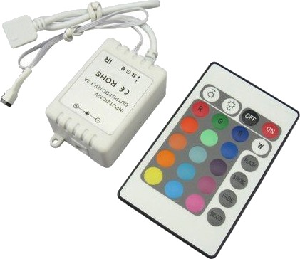 RGB controller med fjernkontroll 12V 72W 24V 144W infrarød RGB controller med fjernkontroll 12V 72W 24V 144W infrarød