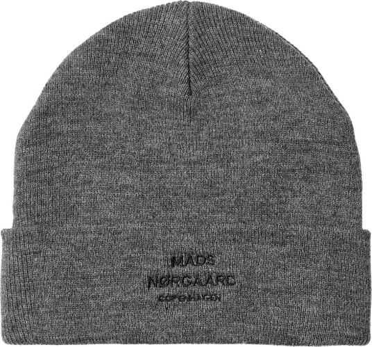 Mads Nørgaard Isak Ambas Logo Beanie CHARCOAL MELANGE MATCH One Size
