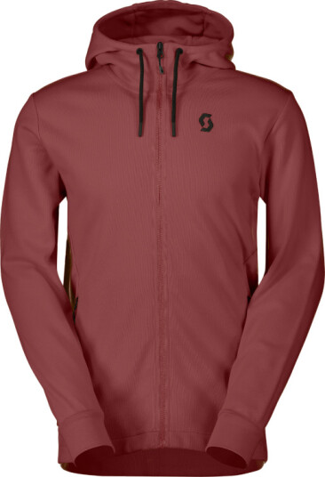 SCOTT Tech Zip Hoody, Dusk Red