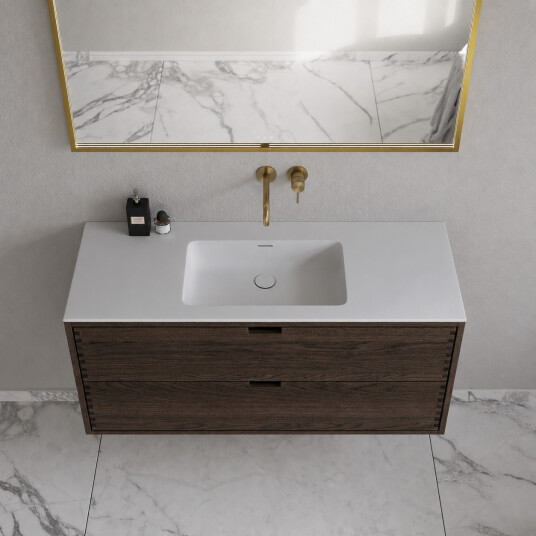 CPH Tapwork Soho 120 MKIII fingertappede skap i røkt eik inkl. matt hvit SolidTec® vask