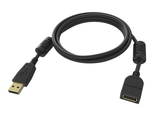 VISION Professional USB 2.0 Forlengelseskabel - 2 m - Svart