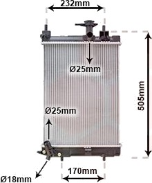 VAN WEZEL 11002071 Radiator motorkjøling VAN WEZEL 11002071 Radiator motorkjøling