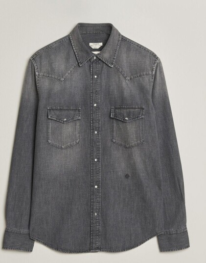 Jacob Cohën Denim Western Pocket Overshirt Grey